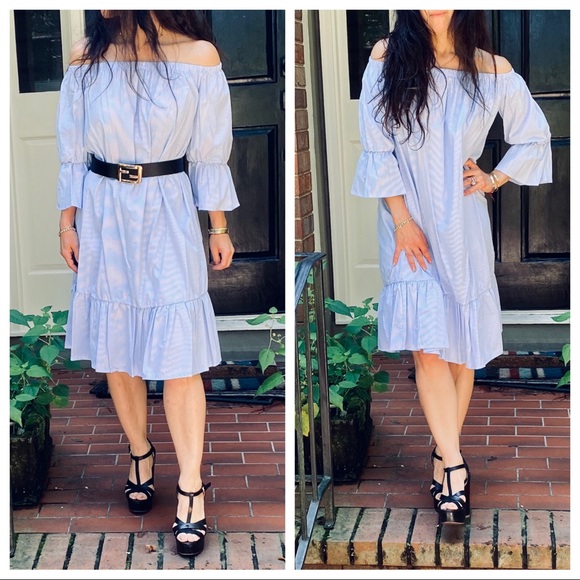 BOHO CHIC OFF THE SHOULDER TUNIC DRESS - Picture 6 of 14